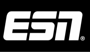 Weißes ESN Logo auf schwarzem Hintergrund, Sporternährung Marke