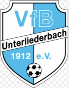 VfB Unterliederbach 1912 e.V. Vereinswappen in Blau-Weiß mit Fußball